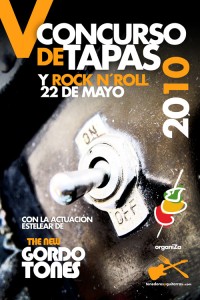 Cartel Concurso de tapas y Rock n roll 2010