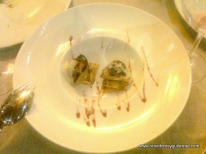 Foie a la plancha con texturas de manzana