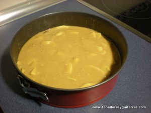 Bizcocho antes de meterlo al horno